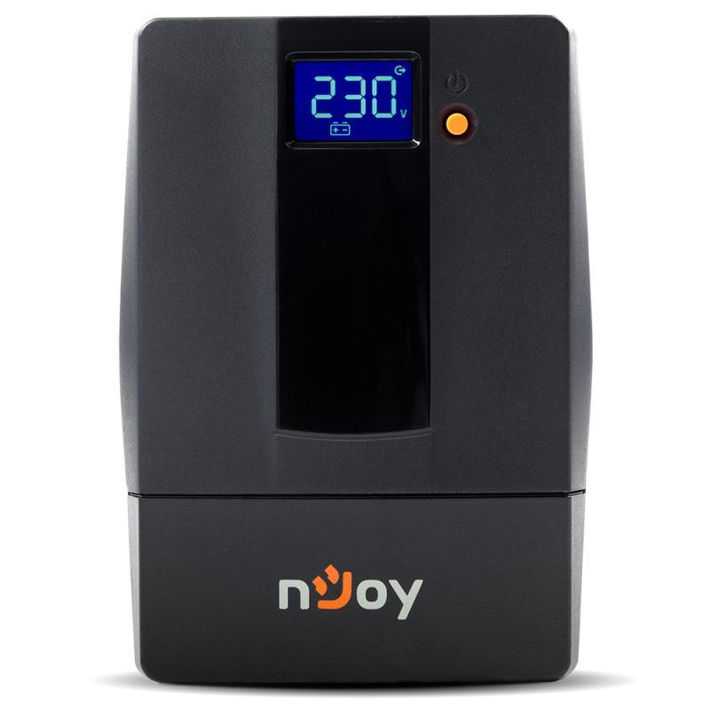 UPS nJoy Horus Plus 600, 600VA/360W, Afisaj LCD cu ecran tactil, 2 Prize Schuko cu Protectie, Repornire Automata