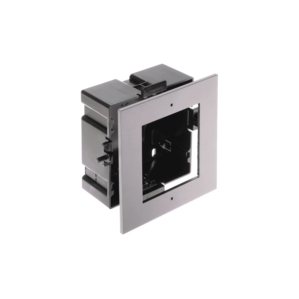 Panou frontal pentru un modul videointerfon modular Hikvision DS-KD- ACF1/S; montare incastrata; material otel