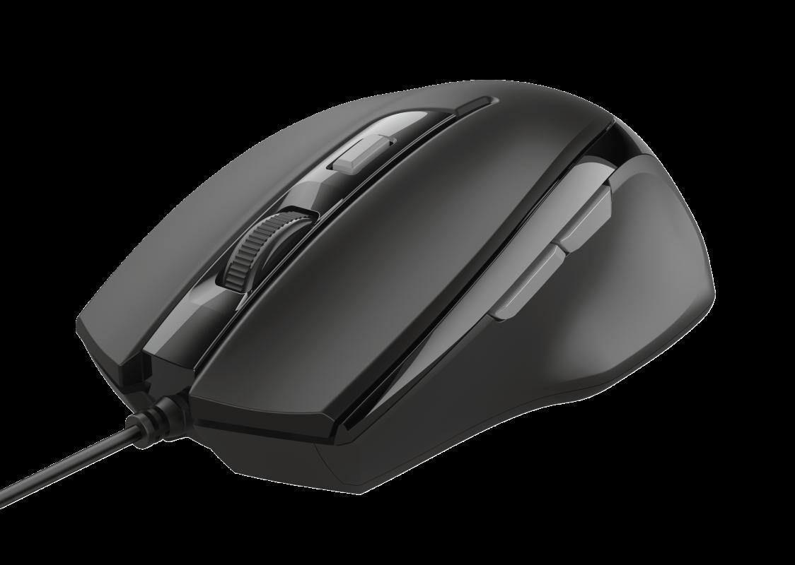 Mouse Trust Voca Comfort Mouse, 2400 dpi, negru