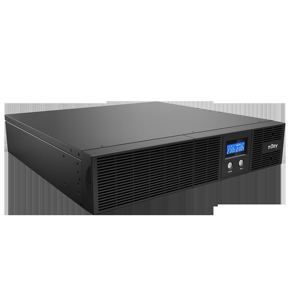 UPS nJoy Argus 3000, 3000VA/1800W, LCD Display, 8 IEC C13 cu Protectie, Management, Reglaj Automat al Tensiunii