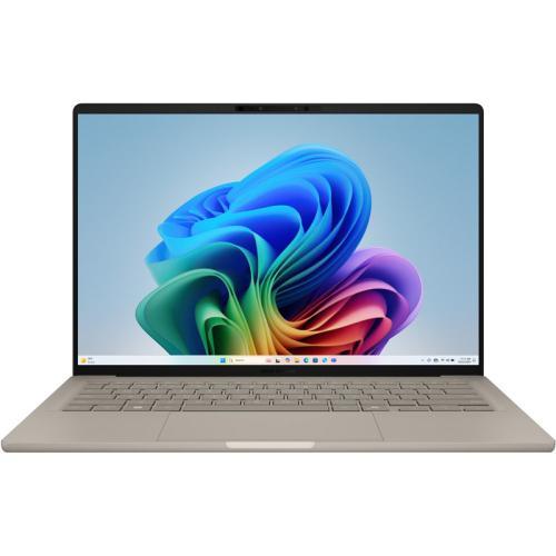 Laptop Consumer ASUS ZenBook A14 OLED, cu procesor Qualcomm Snapdragon X Elite X1E-78-100, 14'' OLED, 32 GB LPDDR5x
