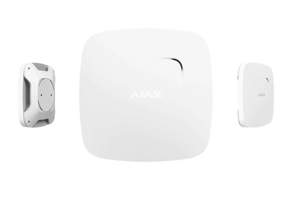 Detector de fum si temperatura FireProtect, wireless, alb - AJAX; Protectie eficienta de alarmare impotriva incendiilor