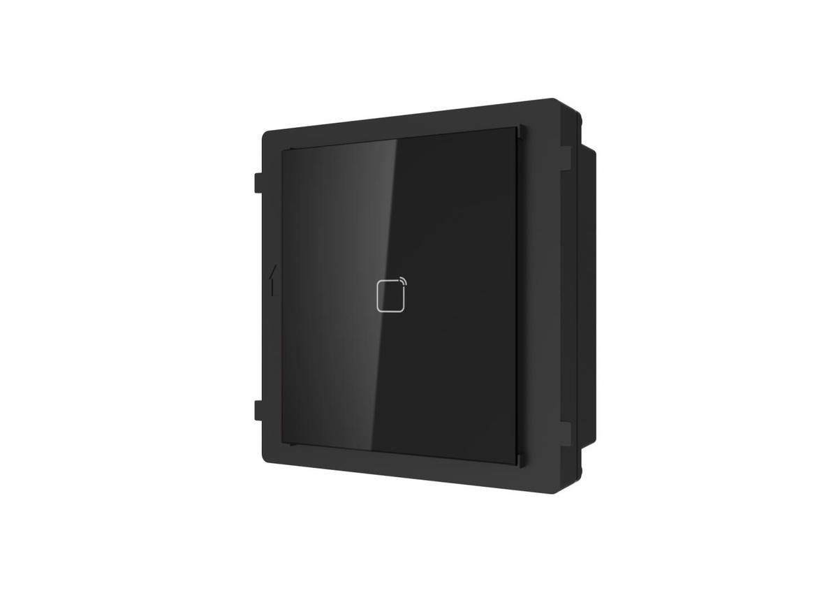 Modul cititor de card Mifare pentru videointerfon modular Hikvision DS-KD-M; deschidere usi cu card acces Mifare 13.56