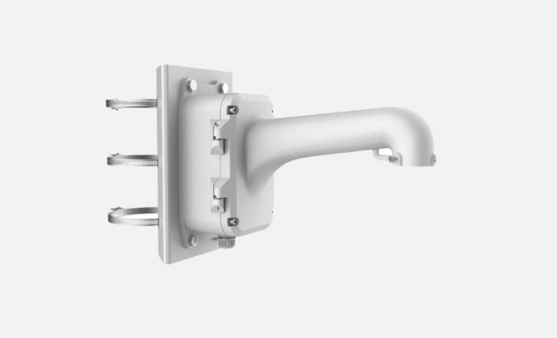 Suport de montaj pe stalp pentru camere PTZ DS-1604ZJ-BOX-POLE, material aliaj de aluminiu si metal
