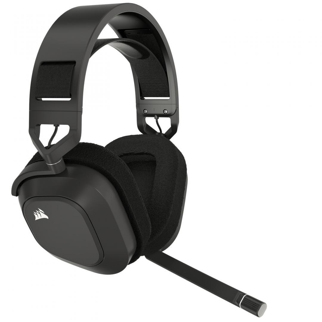 Casti Gaming Head-band Corsair HS80 MAX WIRELESS, Wireless, noise-canceling, Gri