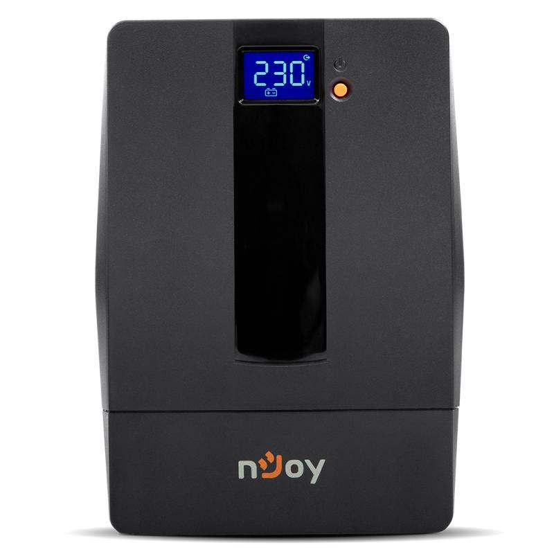 UPS nJoy Horus Plus 2000, 2000VA/1200W, Afisaj LCD cu ecran tactil, 4 Prize Schuko cu Protectie, Repornire Automata