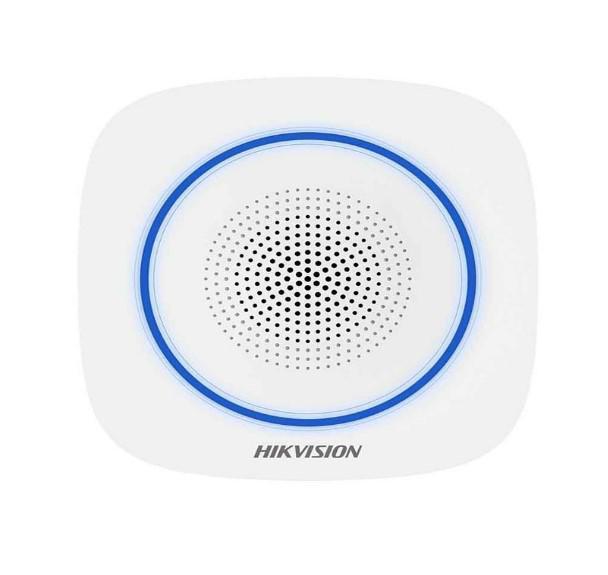 Sirena interior wireless AX PRO Hikvision DS-PS1-II-WE Buzzer Decibel: 90 to 110 dB,  fire alarm, panic alarm