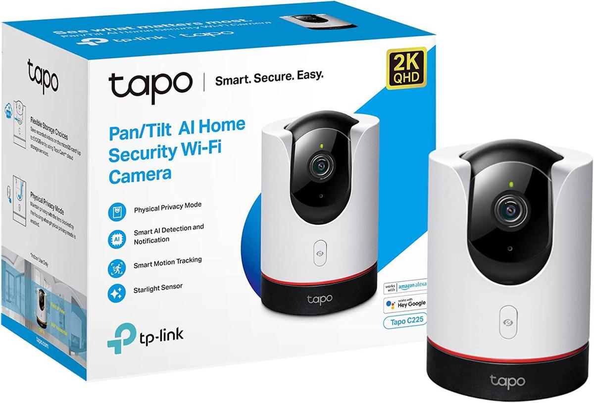 Camera Supraveghere WIFI, wireless Tapo C225, Senzor 1/3", rezolutie: 2K QHD (2560 × 1440 px, 15fps), Obiectiv: D1.6