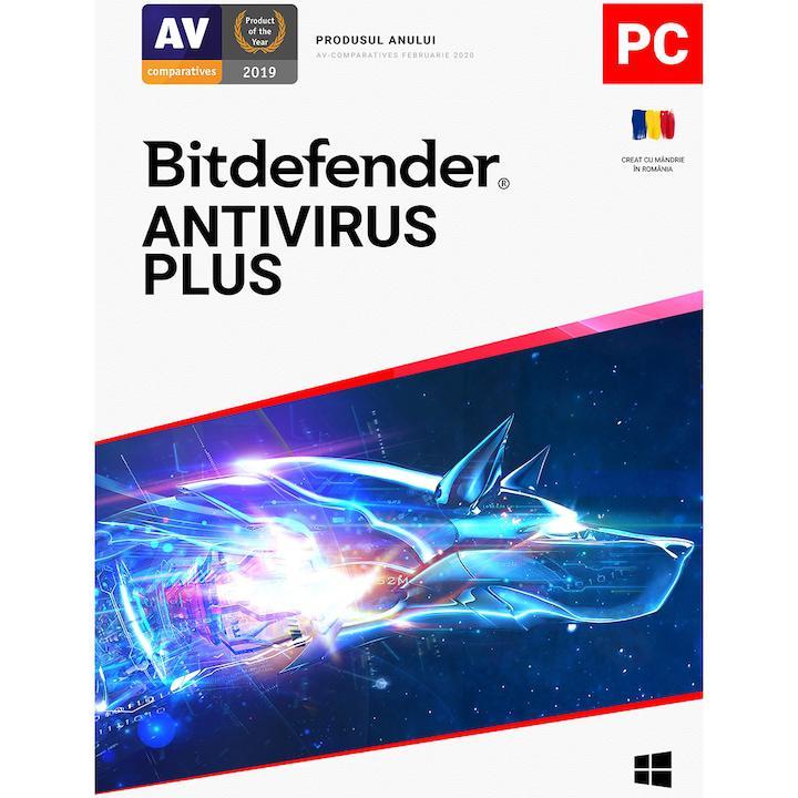 Licenta retail Bitdefender Antivirus Plus - protectie de bazapentru PC- uri Windows, valabila pentru 2 ani