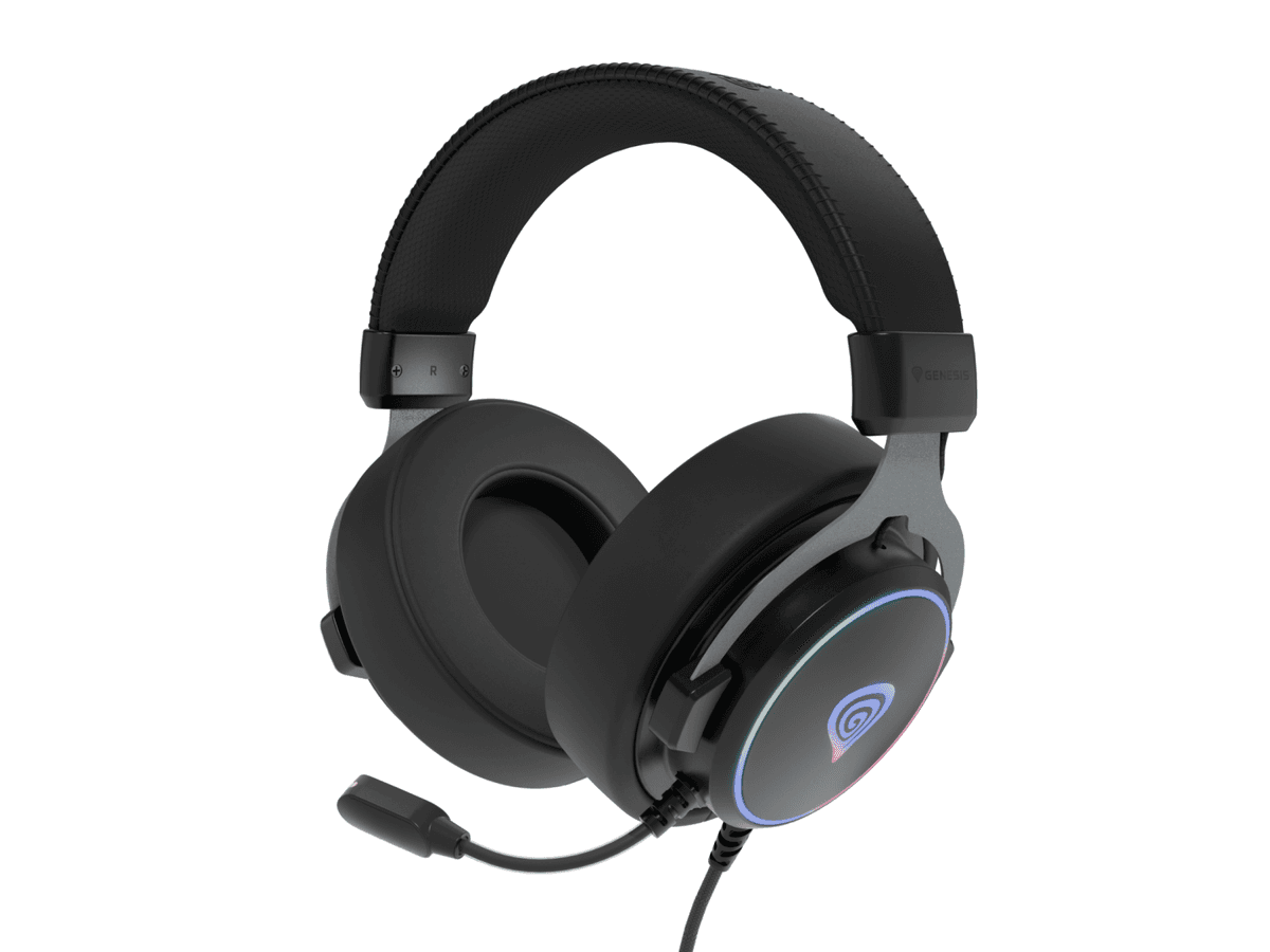 Casti Gaming Head-band GENESIS Neon 764, Wired, Negru