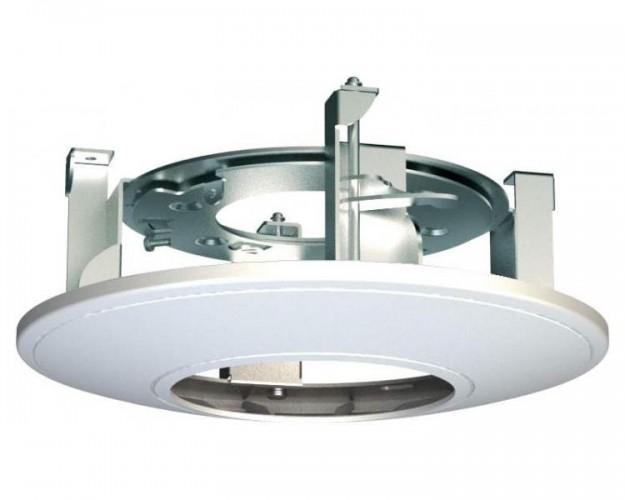 Suport Hikvision pentru montarea camerelor Dome in tavan , materiale componente : otel si plastic , culoare alb