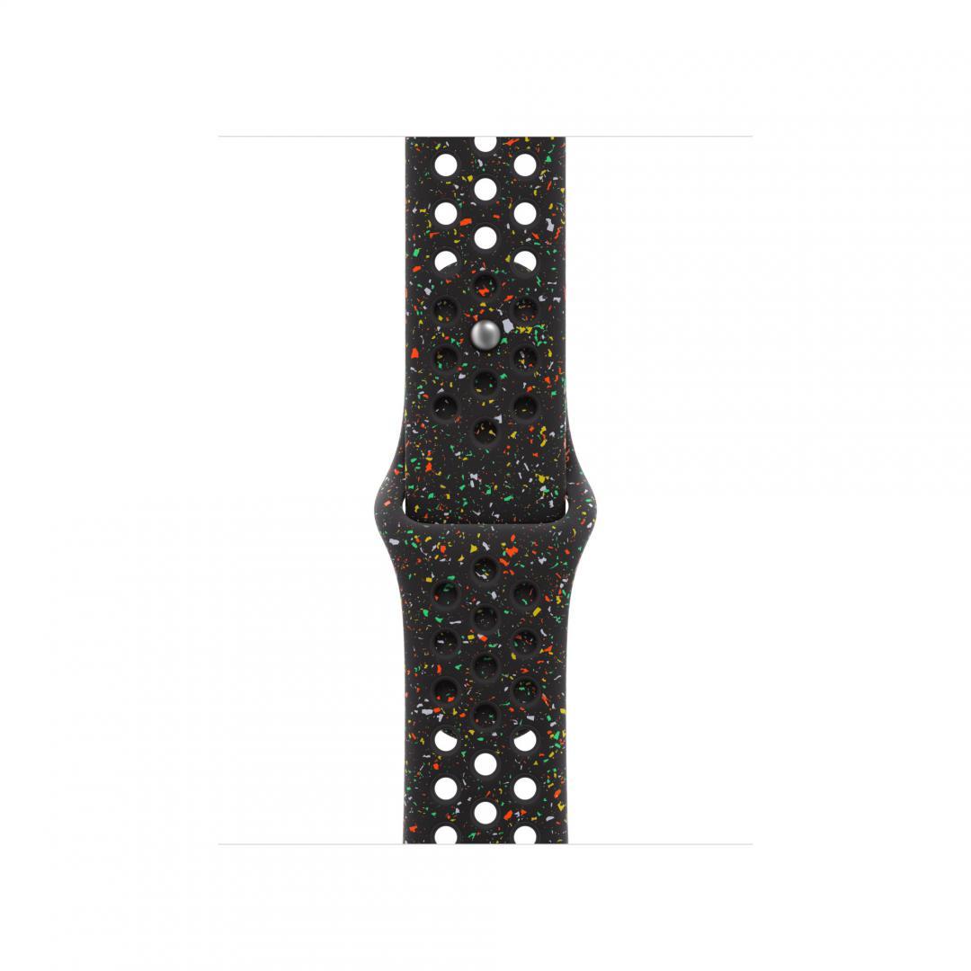 Curea pentru Apple Watch 42mm Midnight Black Nike Sport Band - S/M