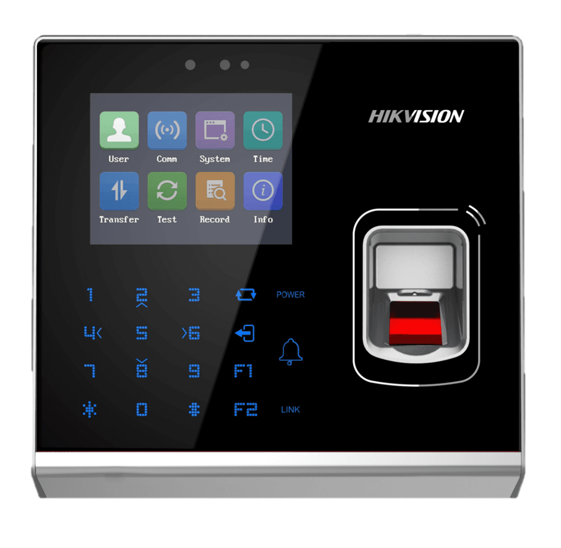 Cititor control access standalone cu cititor de amprenta Hikvision Pro Series DS-K1T201AMF, capacitate amprente: 5000