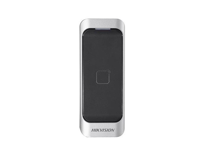 Cititor card Hikvision DS-K1107AM, citeste carduri Mifare 13.56 MHz, distanta citire: ≤ 50 mm, RS-485
