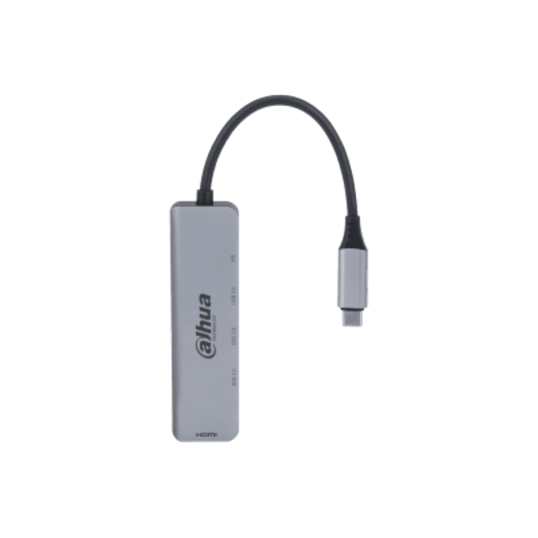 Hub USB DAHUA TC35 USB-C, 5 porturi, HDMI, Gri
