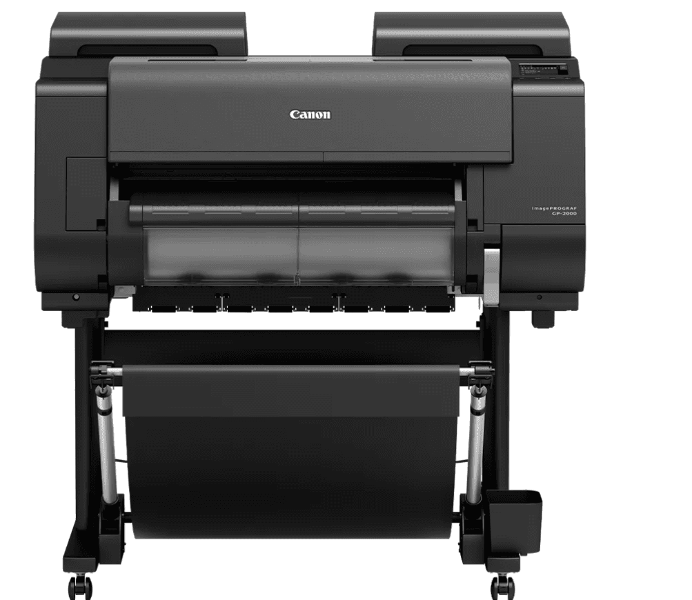 Plotter Canon GP-2000 Format A1, 24", 11 culori, Rezolutie imprimare: 2.400 x 1.200 dpi,  Total: 18.432 duze MBK, PBK