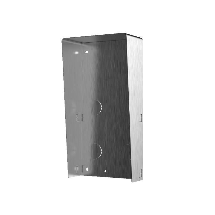 Protectie ploaie pentru 2 module de videointerfon Hikvision DS-KABD8003- RS2/S, material otel inoxidabil