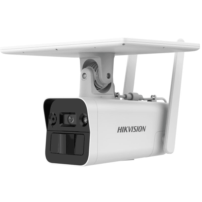 Camera de supraveghere IP Bullet 4MP Hikvision DS-2XS2T41G1- ID/4G/C05S07(4MM) cu panou solar, lentila fixa: 4mm
