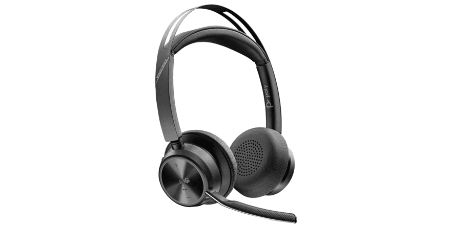 Casti Head-band Poly Voyager Focus 2, Wireless, noise-canceling, Negru