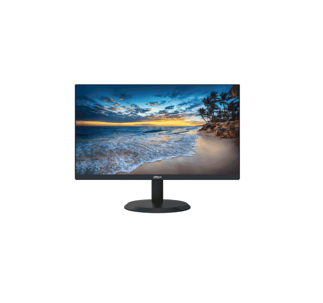 Monitor LED FHD Dahua LM22-H200 > Potrivit pentru funcționare continuă 24/7 > Design cu ramă îngustă, aspect elegant