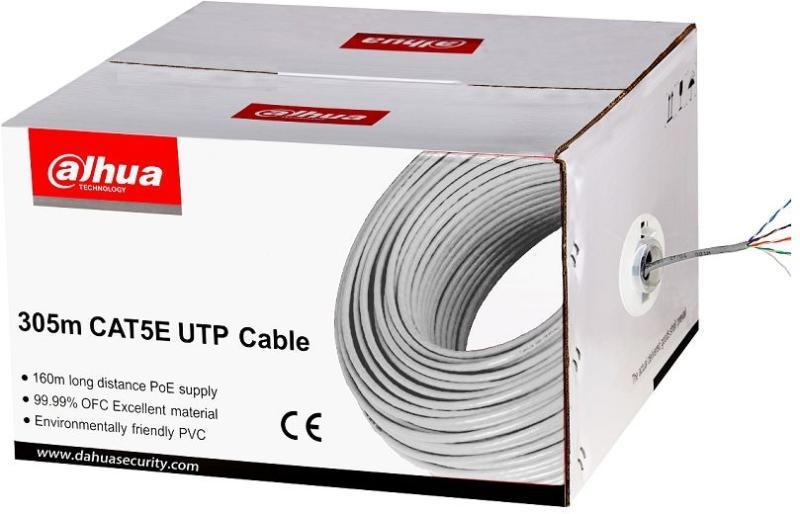 Cablu UTP CAT5E 305m; Alimentare PoE: maxim 160m