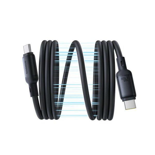 Cablu alimentare si date Baseus PicoGo Magnetic, pt smartphone, silicon lichid magnetic, USB Type-C la USB Type-C 240W