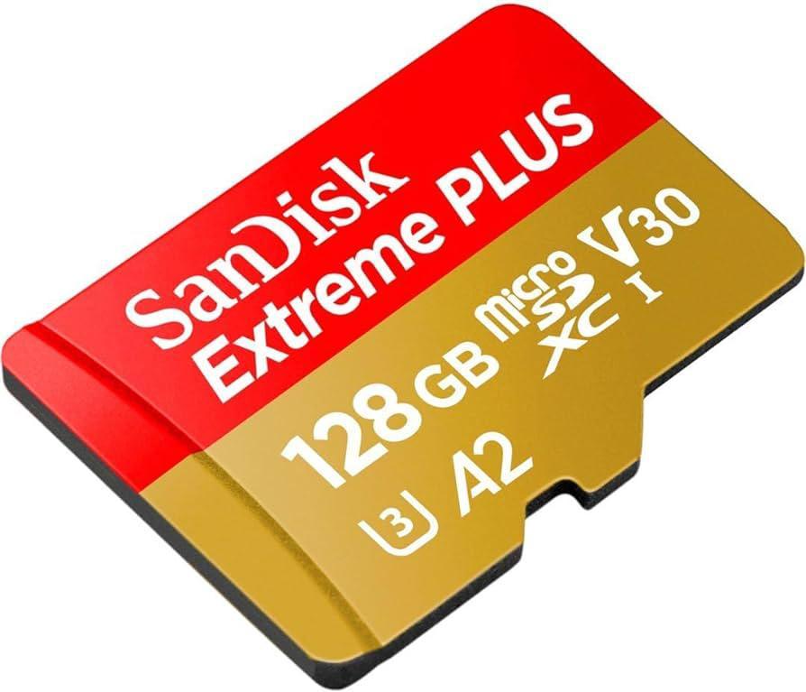 Card de Memorie MicroSDXC SanDisk Extreme PLUS, 128GB, Clasa 10, R/W speed: up to 100MB/s/ 90MB/s