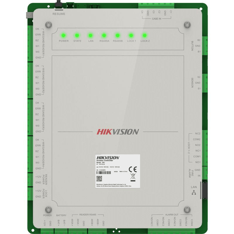 Centrala control acces Pro Series Hikvision DS-K2622X(P) pentru 2 usi