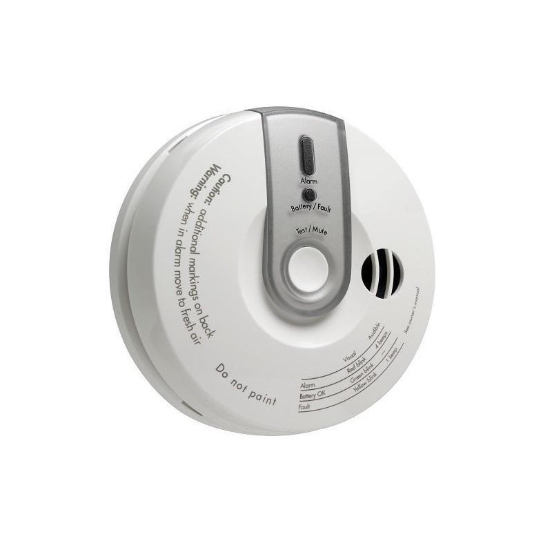 Detector de monoxid de carbon WIRELESS, DSC PG-8913, Avertizare acustica (95dB) si vizuala (LED)