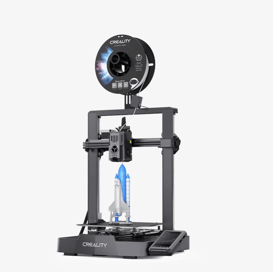 Imprimanta 3D Creality ENDER-3 V3 KE, Precizie +/-0.1mm, Diametru filament: 1.75mm, tip filament compatibil:PLA, PETG