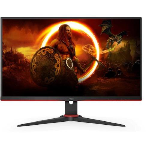 Monitor Gaming AOC 24G2SPAE/BK, 23.8", 1920 x 1080 pixeli, Black, Red, 3 ani Garantie