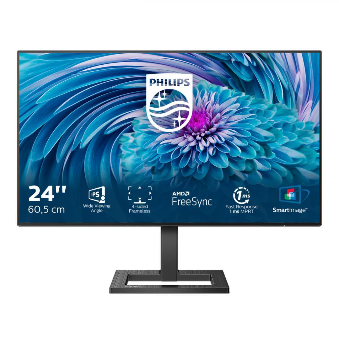 Monitor Consumer Philips 242E2FA/00, 23.8", 1920 x 1080 pixeli, Black, 3 ani Garantie