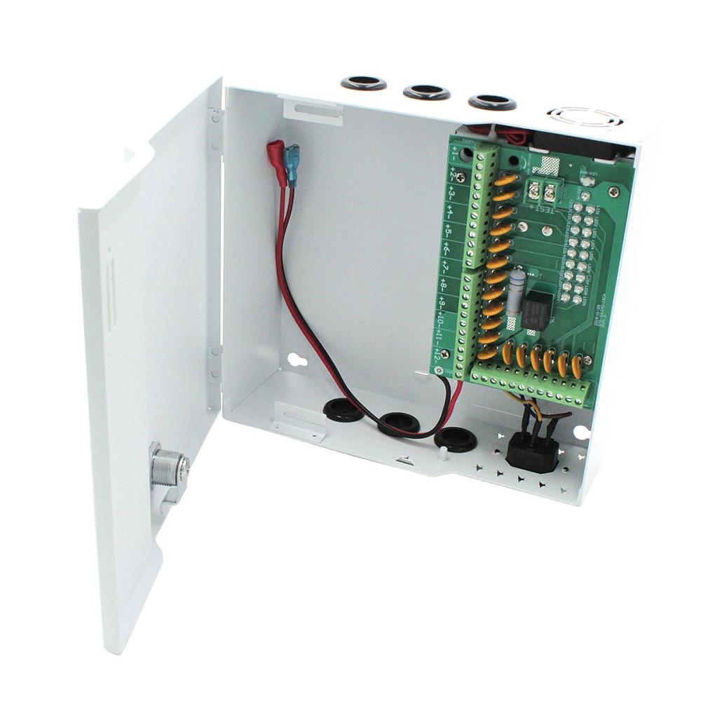Sursa de alimentare 20A cu back up si 18 canale protejate pentru sisteme CCTV, STD-XWU250-12-18