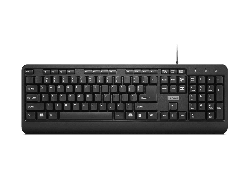 Tastatura Lenovo 160 Wired, USB, Negru