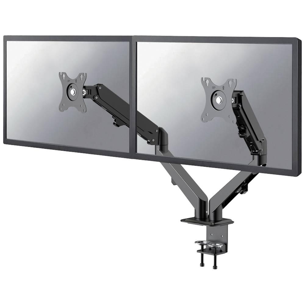 Brat de birou pentru monitor Neomounts, poate sustine 2 monitoare cu diagonala display 17-27"
