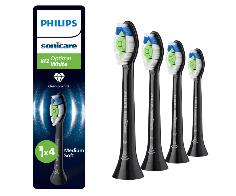 Rezerve PHILIPS Sonicare Optimal White HX6064/88, Pachet de 4 capete de periere, Standard, Click-on