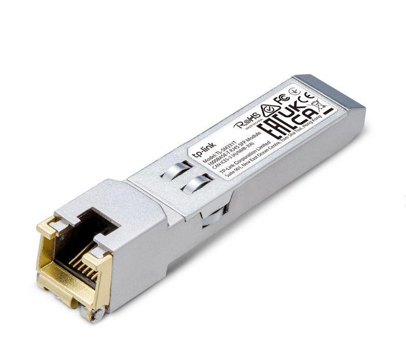 "1000BASE-T RJ45 SFP Module SPEC: 1000Mbps RJ45 Copper Transceiver, Plug and Play with SFP Slot