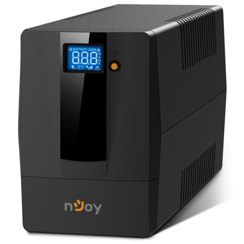 UPS nJoy Horus Plus 800, 800VA/480W, Afisaj LCD cu ecran tactil,2 Prize Schuko cu Protectie, Repornire Automata