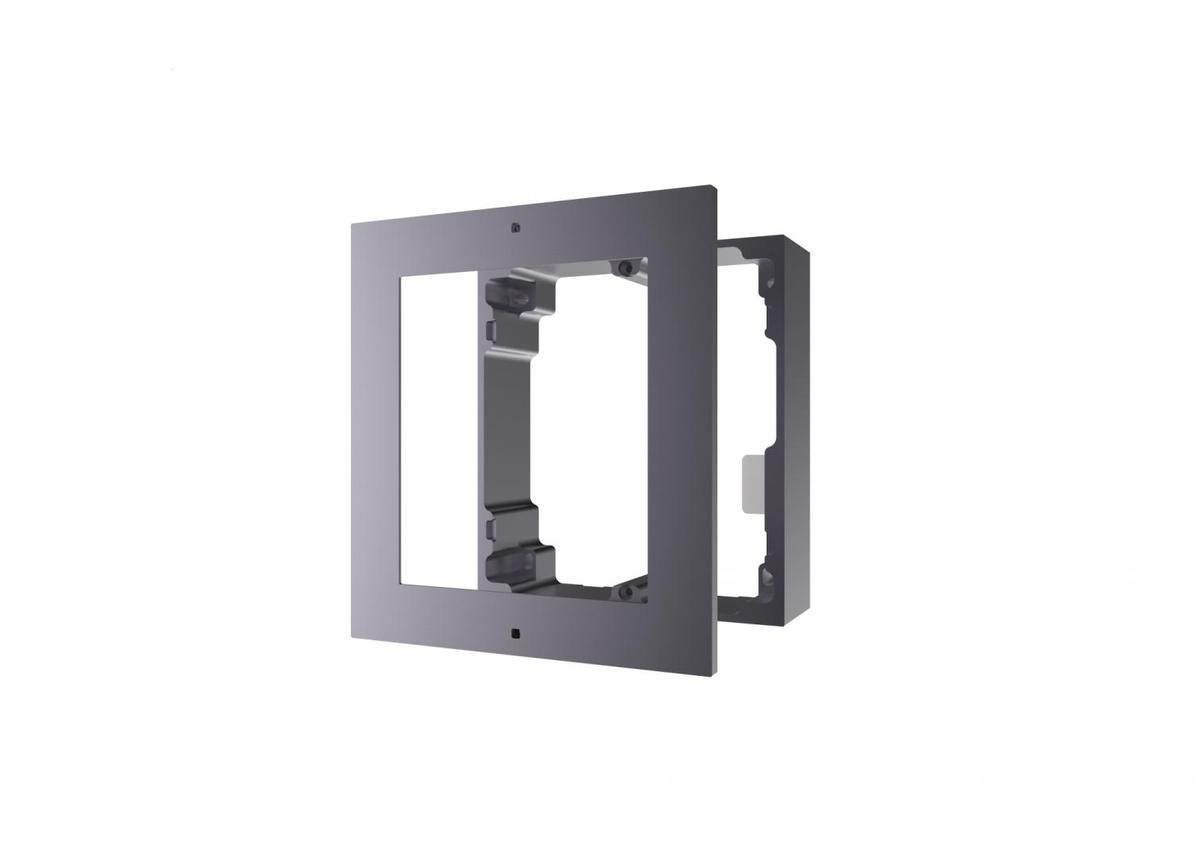 Panou frontal pentru un modul videointerfon modular Hikvision DS-KD-ACW1; montare aplicata; material aluminiu