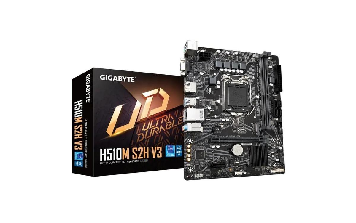Placa de baza Gigabyte H510M S2H V3, Socket 1200, DDR4, Micro-ATX