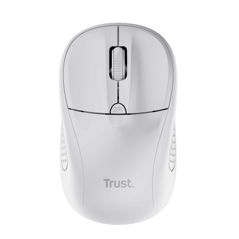 Mouse Wireless Trust Primo, 1600 DPI, Alb