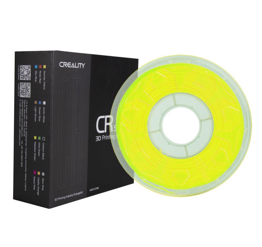 CREALITY CR PLA 3D Printer Filament, 1kg, fluorescent yellow, Printing temperature: 190-220, Filament diameter: 1.75mm