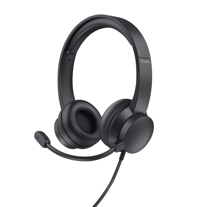 Casti Head-band Trust Ayda, Wired, negru