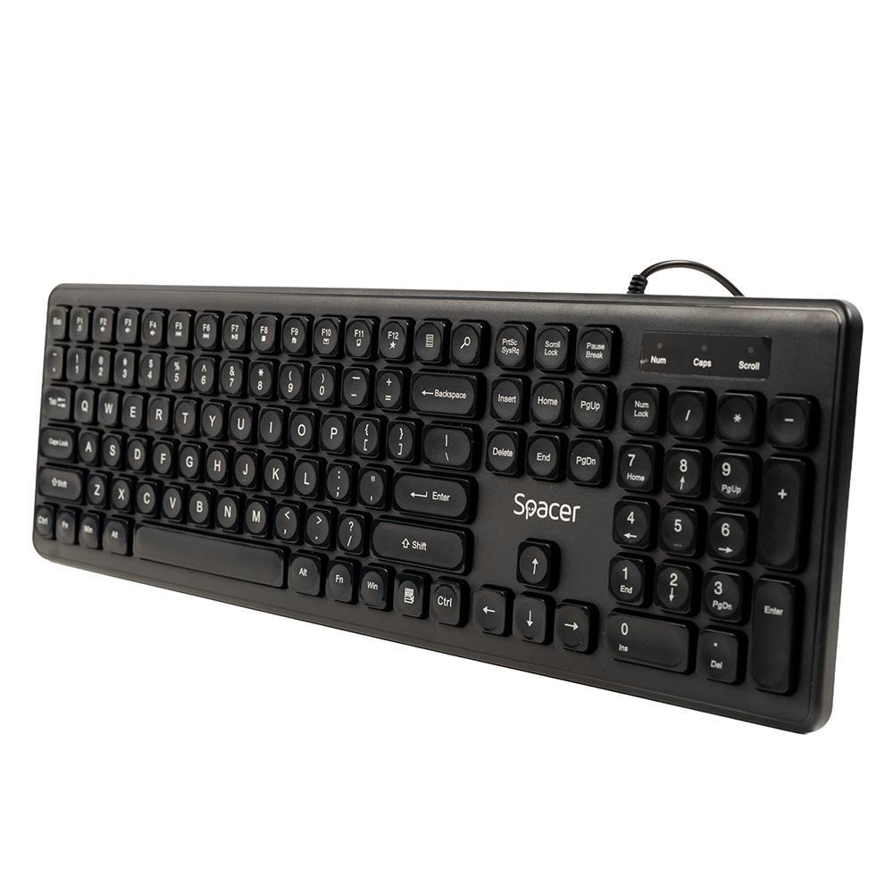 Tastatura SPKB-LWP-03, USB, Negru