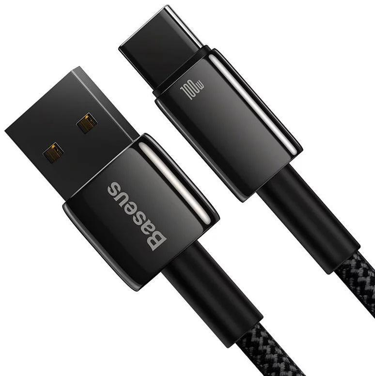 Cablu alimentare si date Baseus, Fast Charging Data Cable pt. smartphone, USB la USB Type-C (T), 100W, 480Mbps