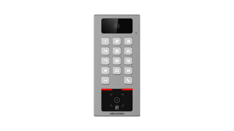 Terminal Access Control DS-K1T502DBWX-CQR; multiple metode de autemtificare: card, PIN, QR code, etc