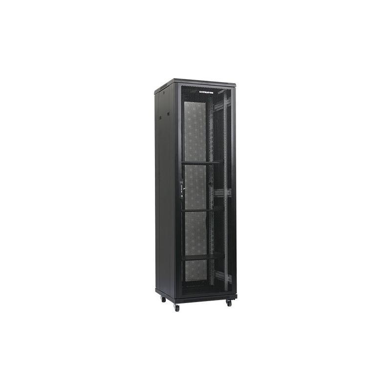 Rack 19'' 42U 800x1000, de podea, usa fata si spate perforate, panouri laterale detasabile si securizate, dezasamblat
