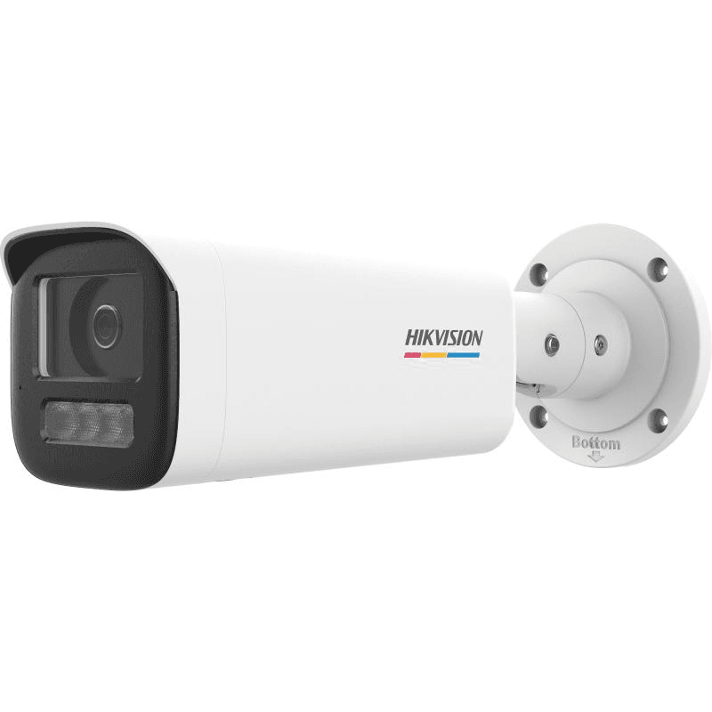 Camera de supraveghere IP Bullet 4MP ColorVu Hikvision DS-2CD1B47G2H- LIU(4MM), lentila fixa 4mm