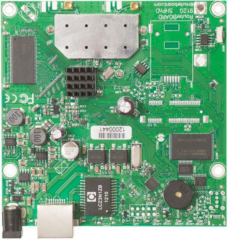 MIKROTIK placa de baza CPE RB911G-5HPACD, Procesor: 720Mhz, Dimansiuni:105x105mm, 128 MB RAM, stocare: 128 MB NAND
