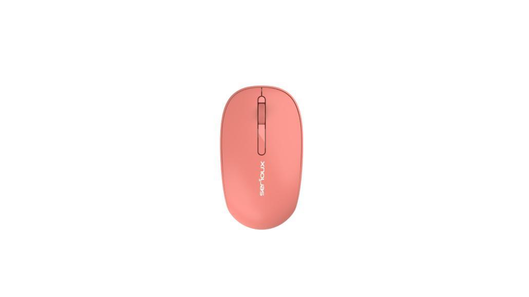 Mouse Serioux Spark 215 Wireless Portocaliu, Senzor: Optic, DPI: 1000, conexiune: Dongle USB 2,4 GHz